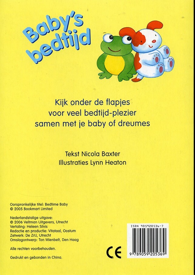 Baby's bedtijd achterkant