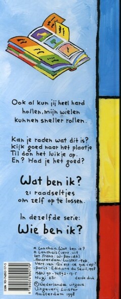 Wat ben ik ? achterkant