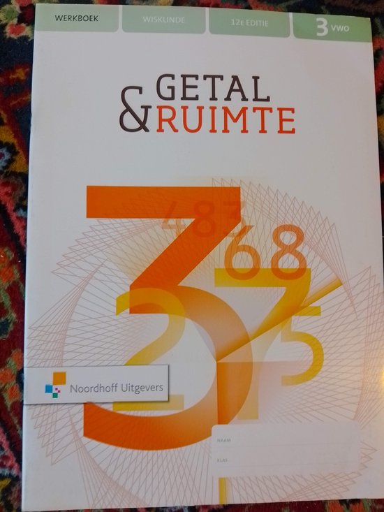 Getal & Ruimte 12e ed vwo 3 werkboek