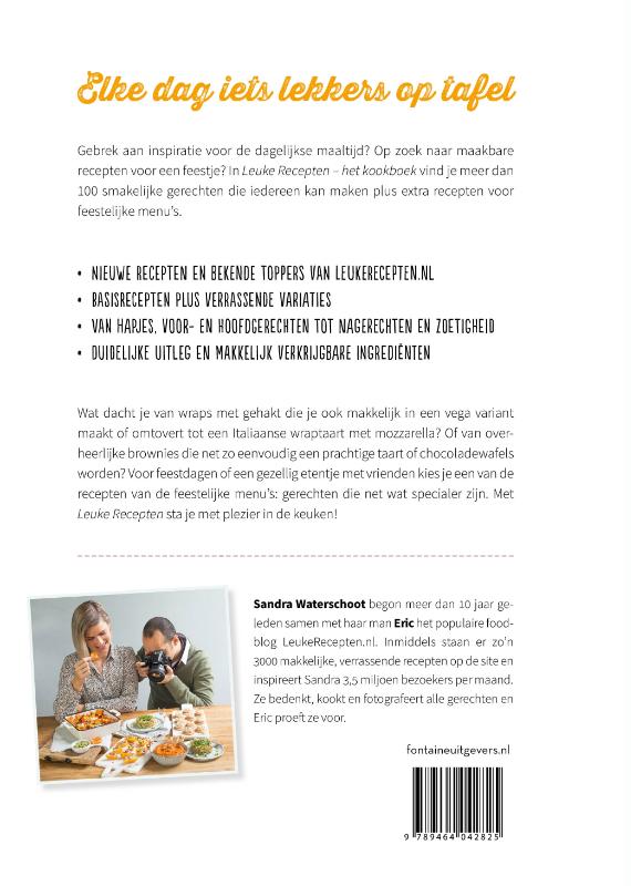 Leuke recepten achterkant