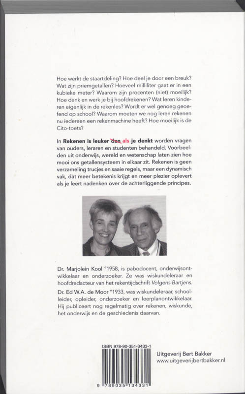 Rekenen is leuker dan/als je denkt achterkant