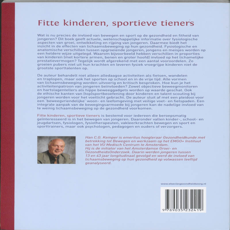 Fitte kinderen, sportieve tieners achterkant