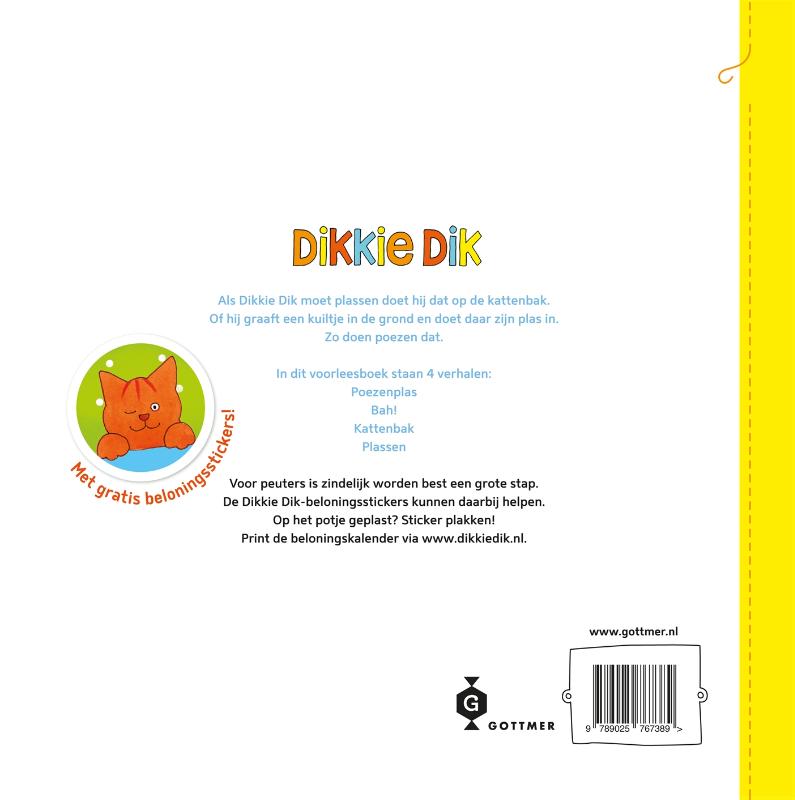 Poezenplasjes / Dikkie Dik achterkant