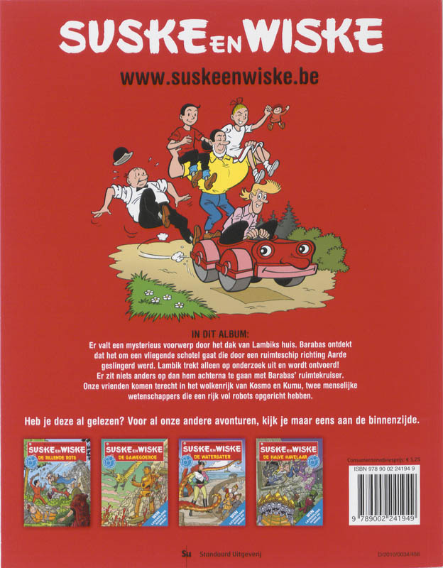De wolkeneters / Suske en Wiske / 109 achterkant