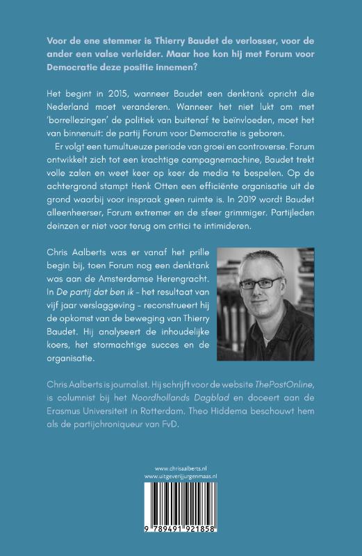 De partij dat ben ik achterkant