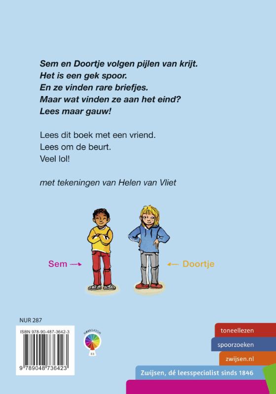 Volg de pijlen / Toneellezen achterkant