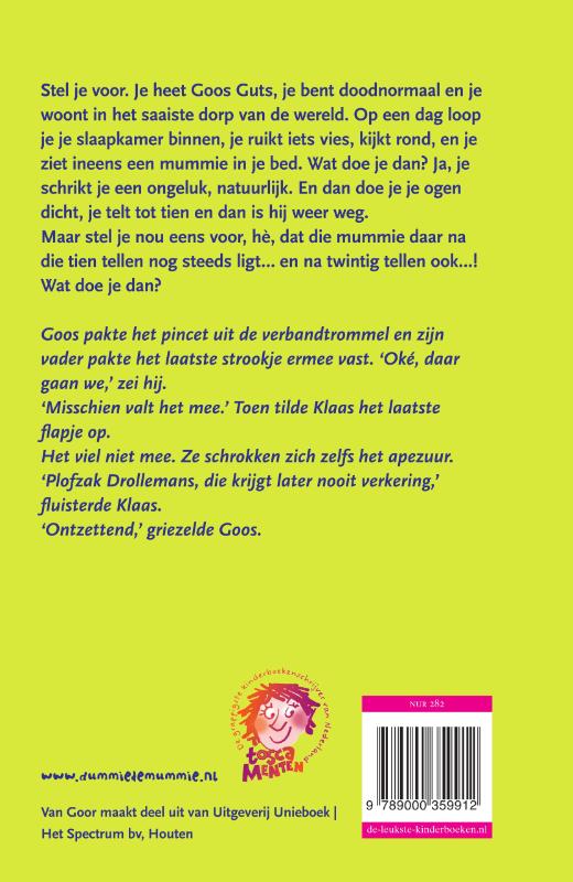 Dummie de mummie en de gouden scarabee / Dummie de mummie / 1 Dummie de mummie en de gouden scarabee / Dummie de mummie / 1 achterkant