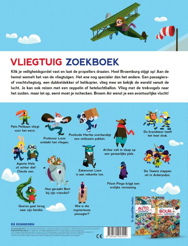 Vliegtuig Zoekboek achterkant