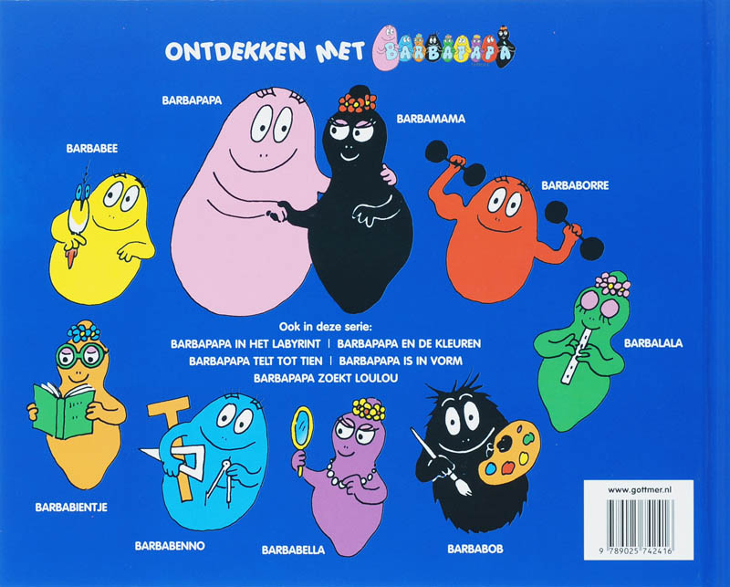 Barbapapa - Barbapapa leert Engelse woordjes achterkant