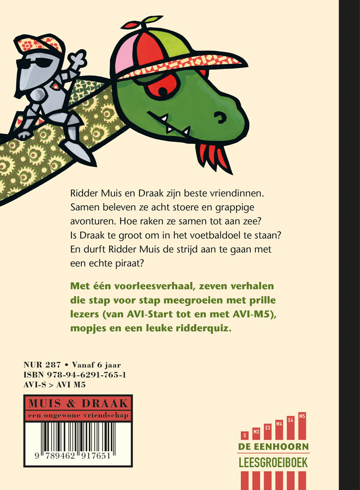Ridder sterk, stoer en dapper / Muis en Draak achterkant