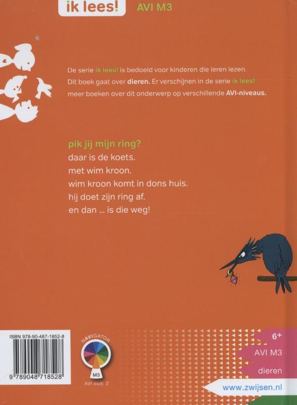 Pik jij mijn ring? / Ik lees! achterkant