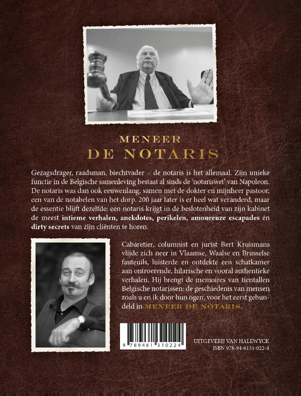 Meneer de notaris achterkant
