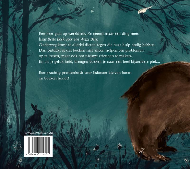 De beer en haar boek achterkant
