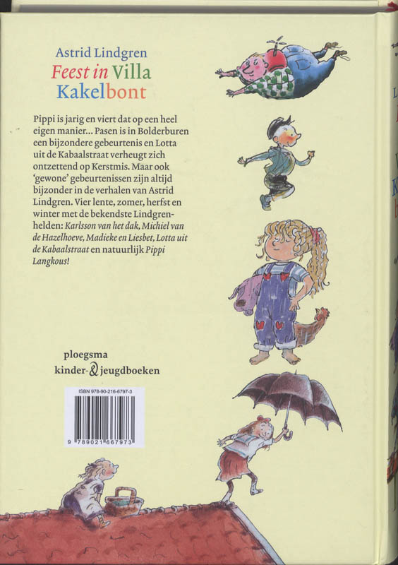 Feest in Villa Kakelbont / Ploegsma kinder- & jeugdboeken achterkant