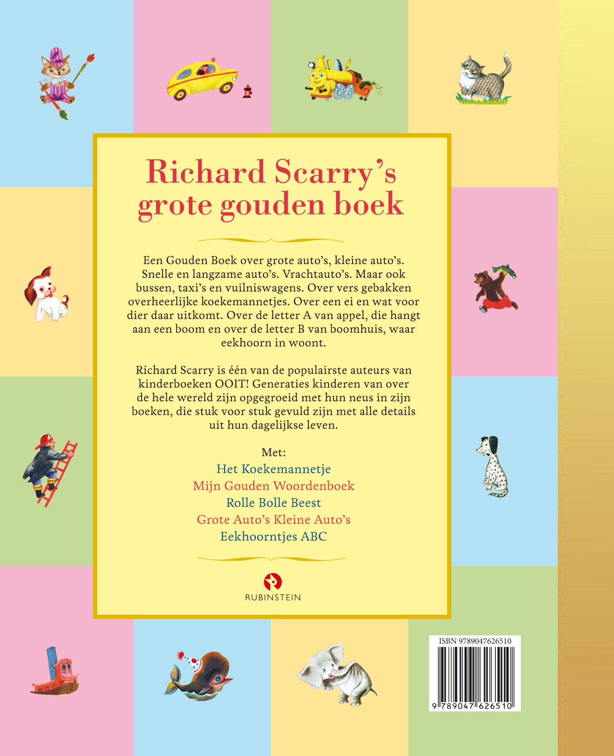 Richard Scarry's Grote Gouden Boek achterkant