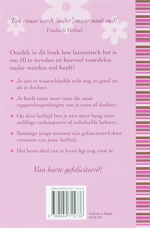 Proficiat Sara 50 Worden Is Fantastisch achterkant