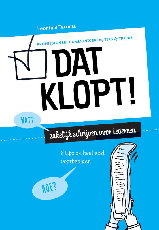 boekenbalie_9789082888201_cover Dat klopt! / Professioneel communiceren, tips & tricks / 1