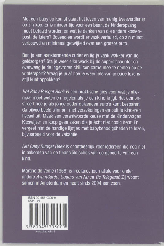 Het Baby Budget Boek achterkant