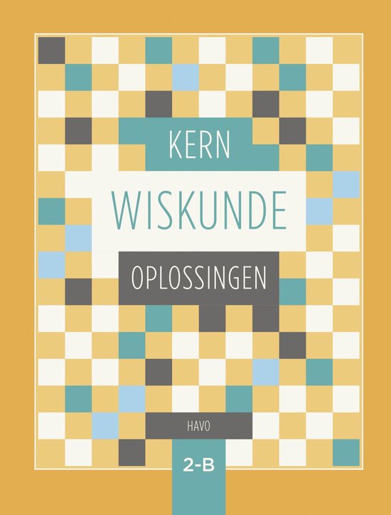 KERN Wiskunde / oplossingenboek havo 2 deel B