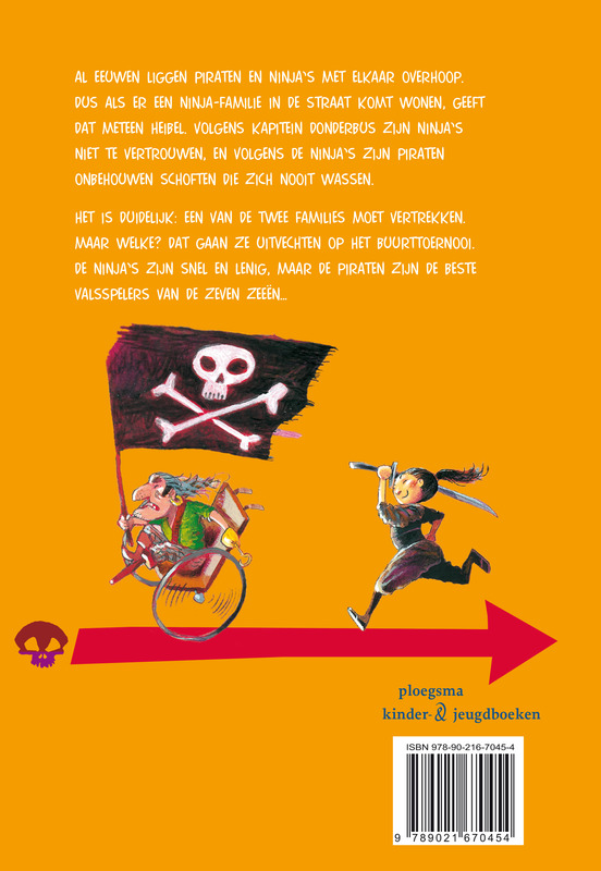 De piraten van hiernaast - De ninja's van de overkant achterkant