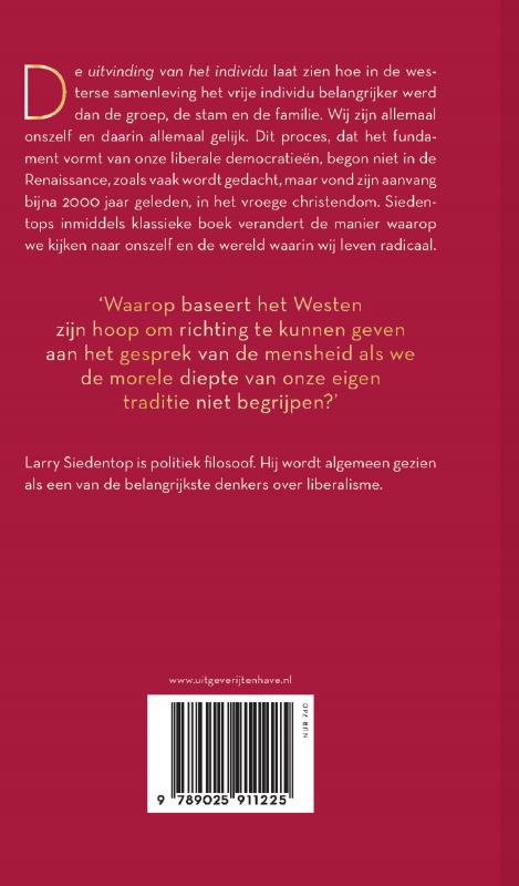 De uitvinding van het individu achterkant