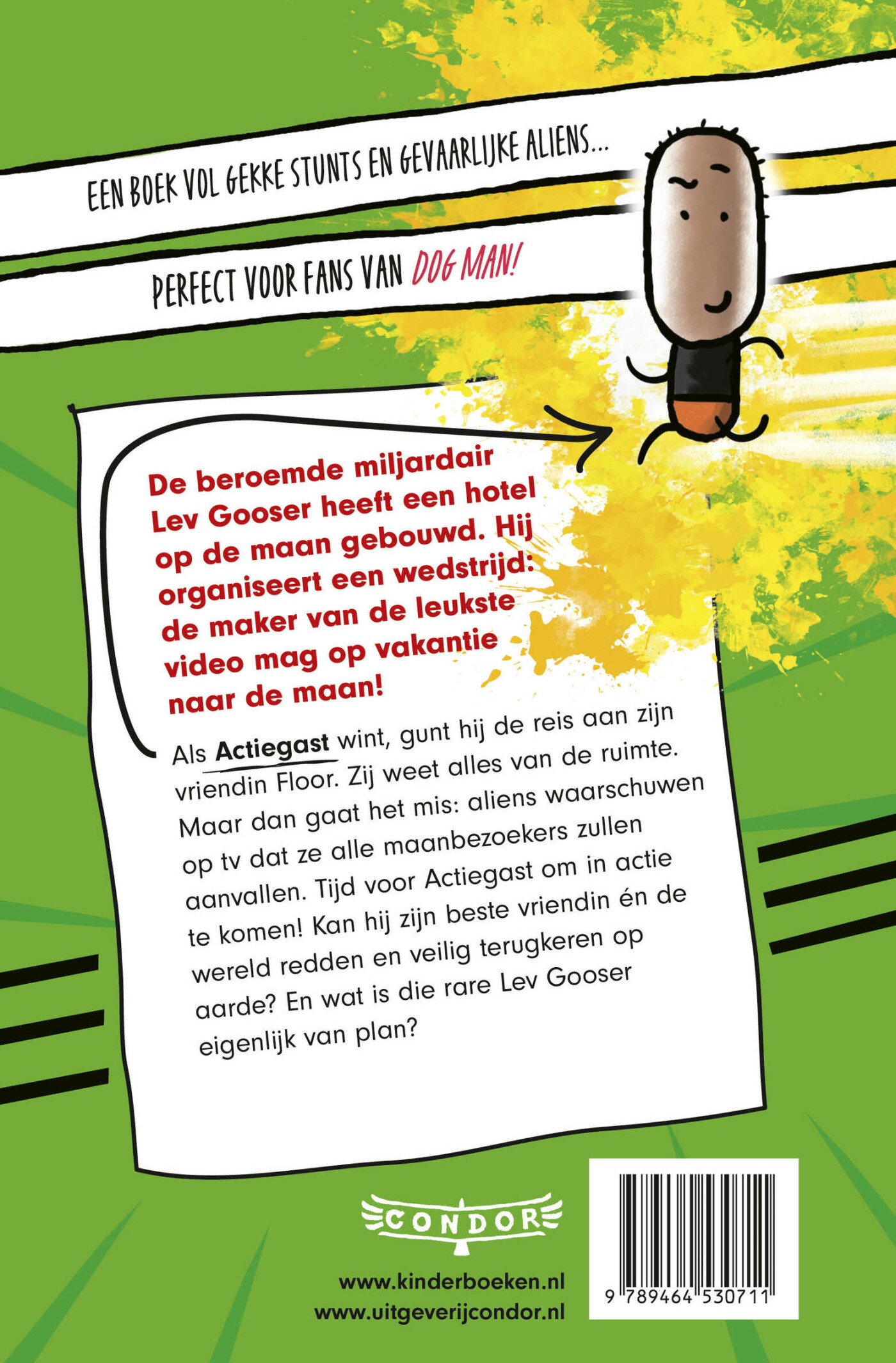 Vakantie op de maan / Actiegast / 2 achterkant