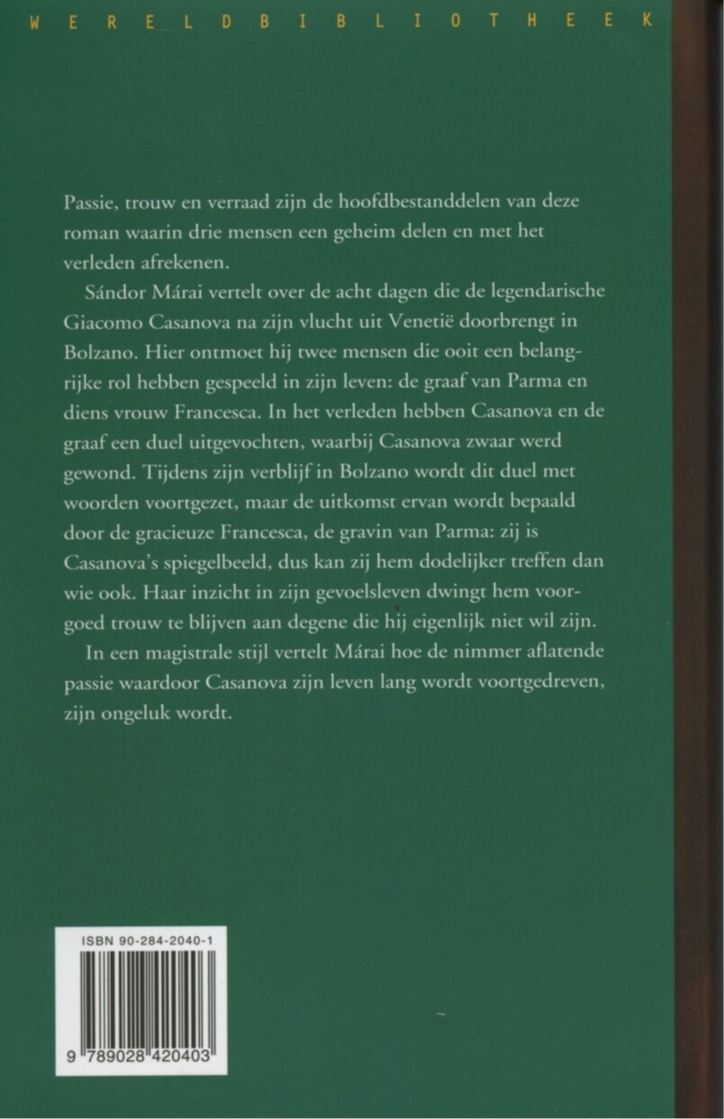 De gravin van Parma achterkant