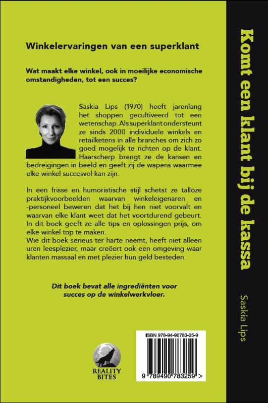 Komt een klant bij de kassa achterkant