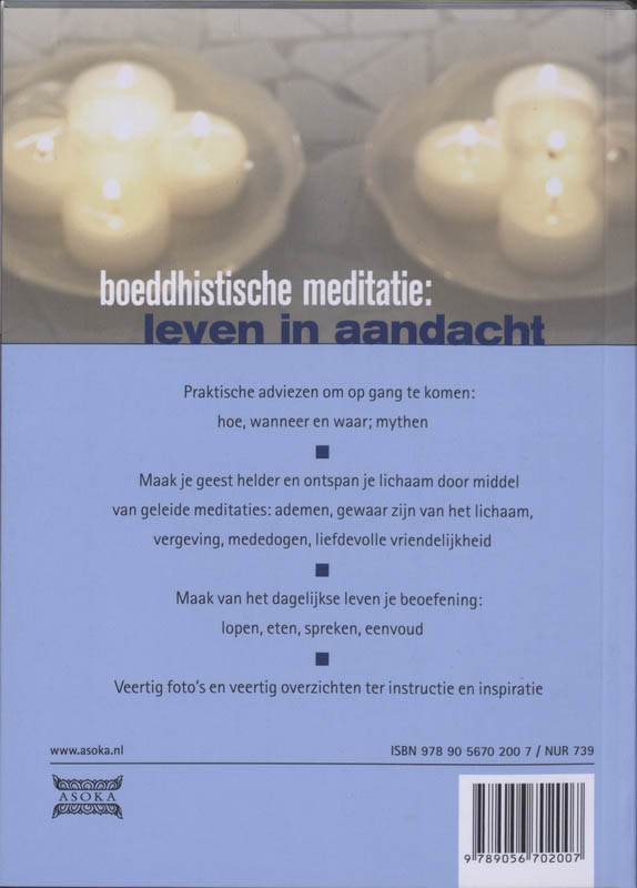 Boeddhistische Meditatie: Leven In Aandacht achterkant