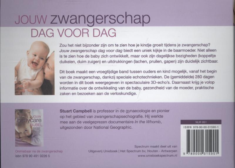 Jouw zwangerschap dag voor dag achterkant