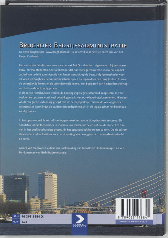 Brugboek bedrijfsadministratie achterkant