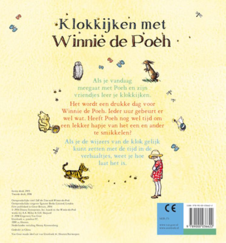 Klokkijken Met Winnie De Poeh achterkant