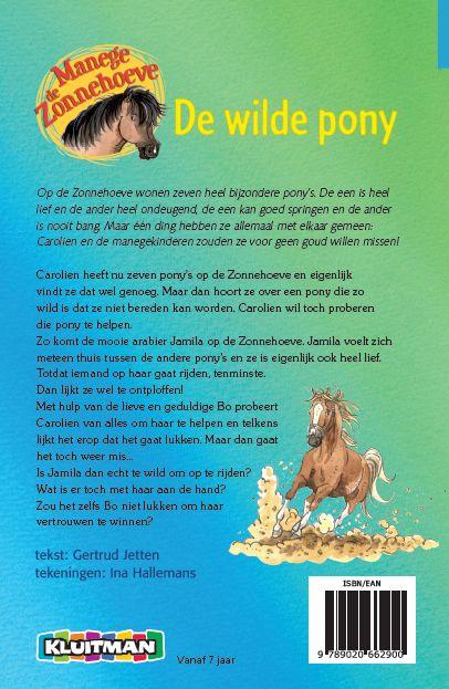 De wilde pony / Manege de Zonnehoeve achterkant