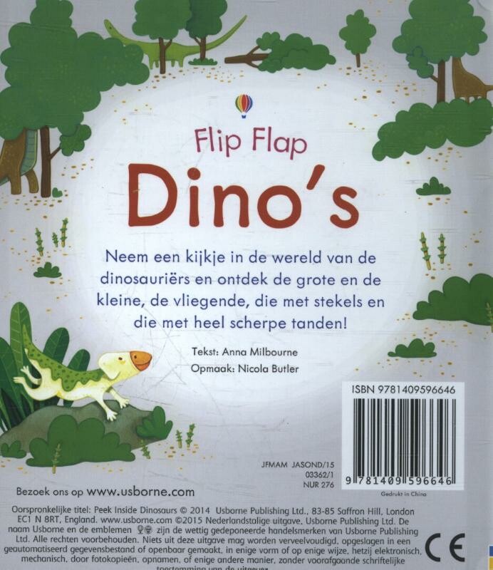 Dino's / Flip flap achterkant