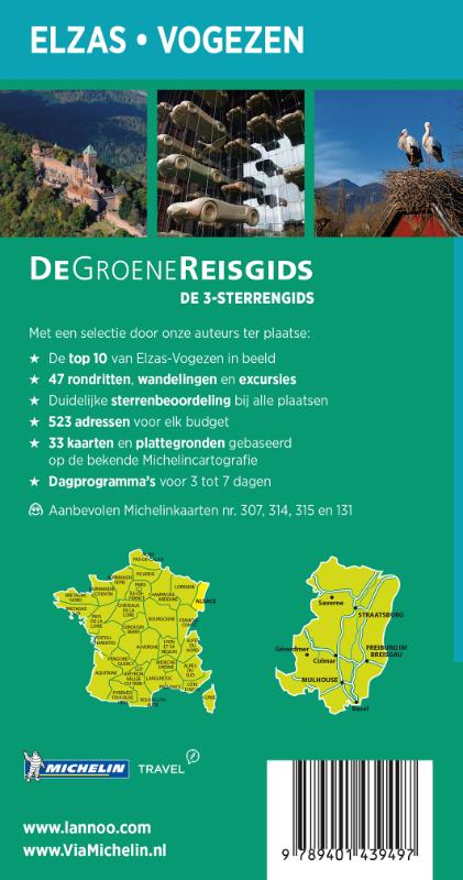 Elzas/Vogezen / De Groene Reisgids achterkant