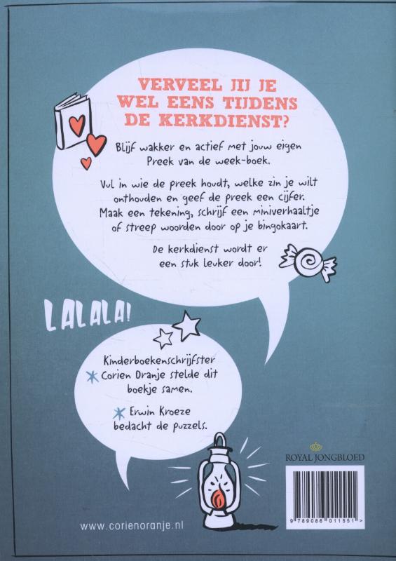 Mijn preek van de week boek achterkant
