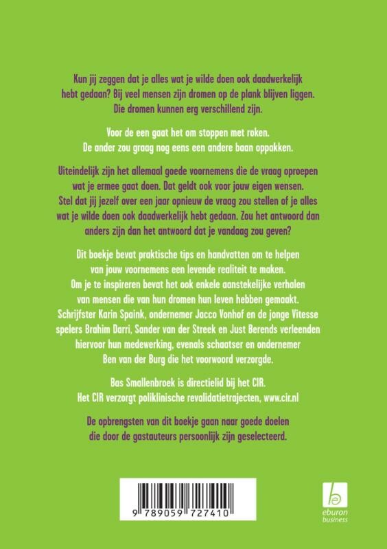Goede voornemens in uitvoering achterkant