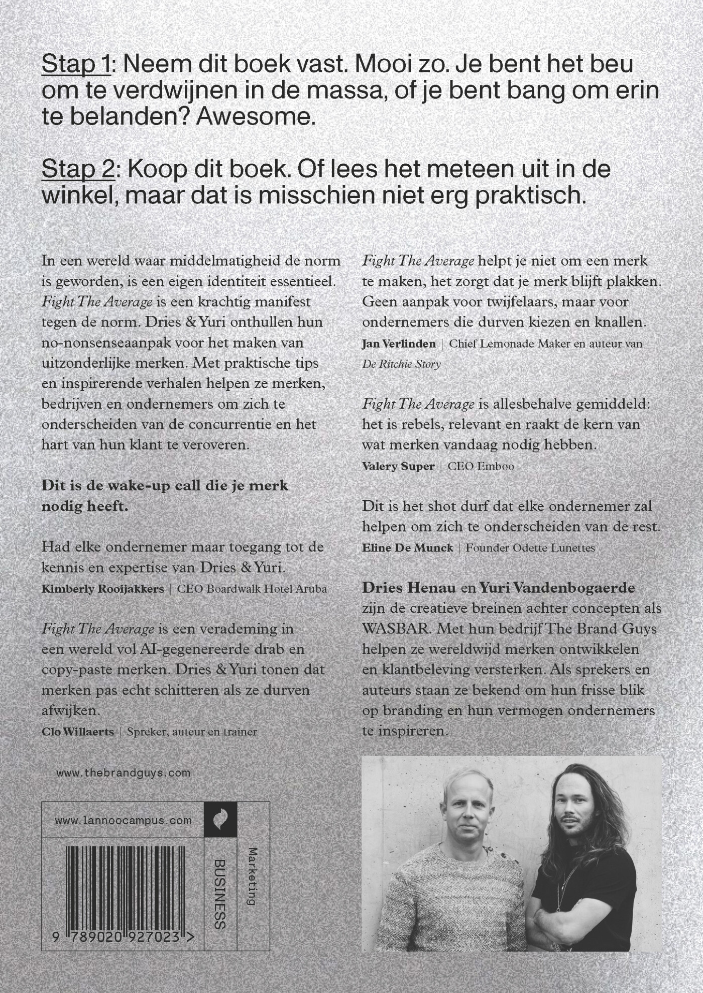 Fight the average achterkant