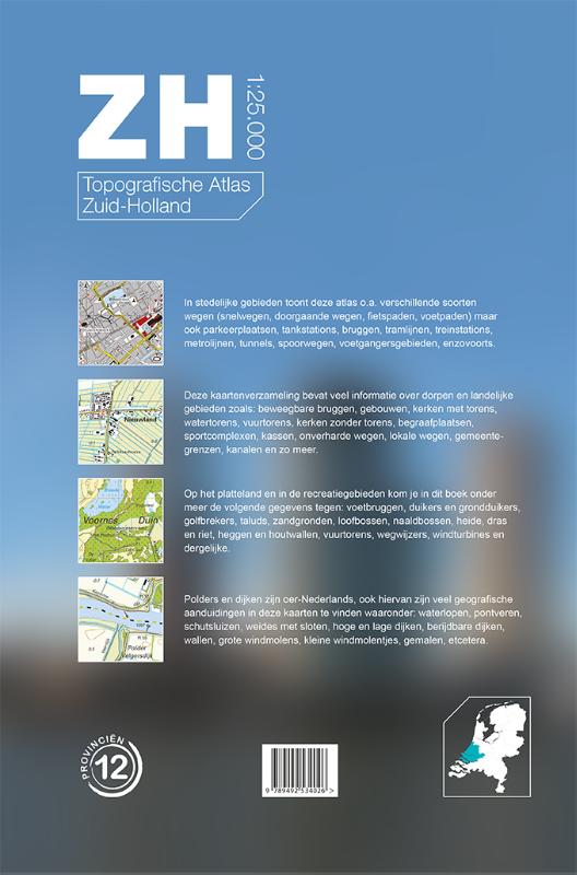 Topografische Atlas Noord-Holland Topografische Atlas Noord-Holland achterkant