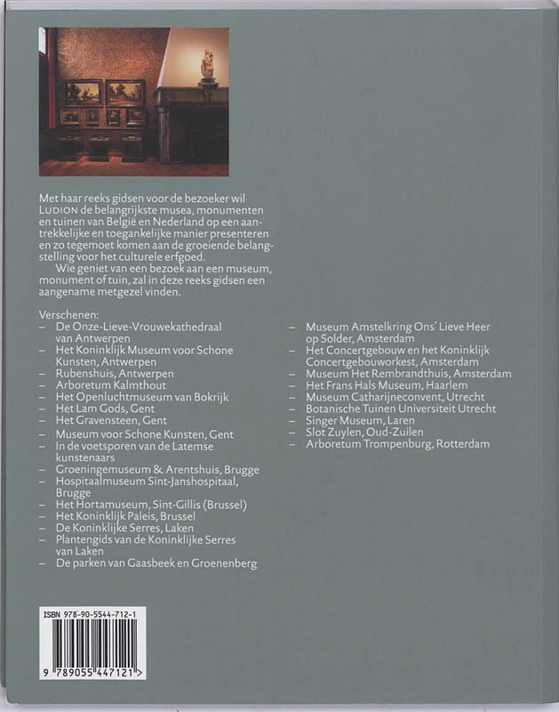 Ludion gidsen Museum Mayer van den Bergh, Antwerpen / Ludion Gids achterkant