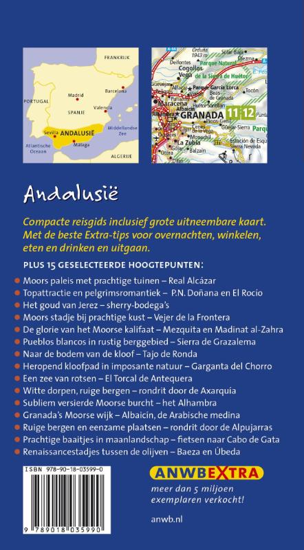 ANWB extra  -   Andalusië achterkant