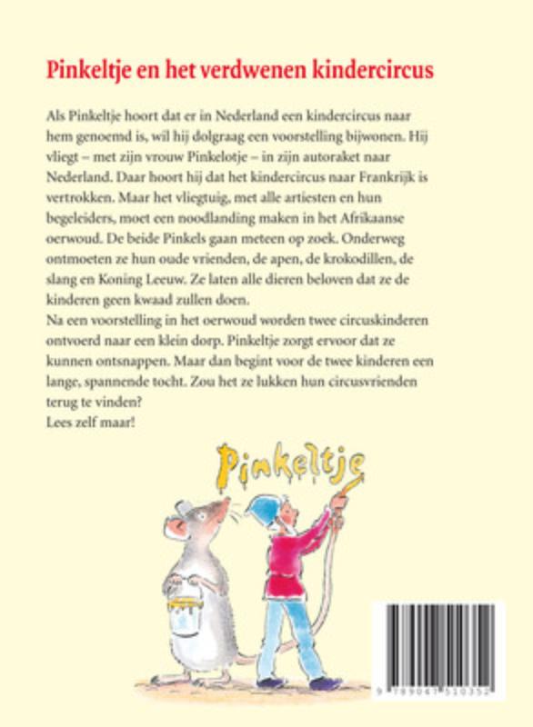 Pinkeltje en het verdwenen kindercircus / Pinkeltje / 25 achterkant