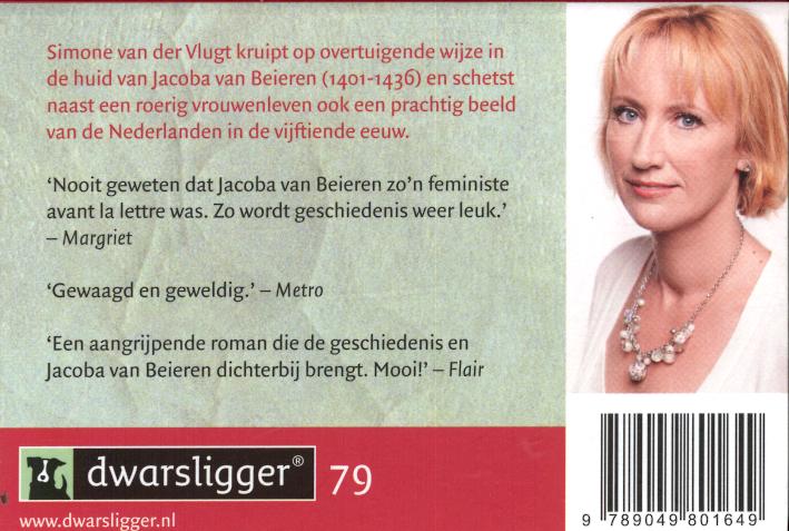 Jacoba, dochter van Holland / Dwarsligger / 79 achterkant