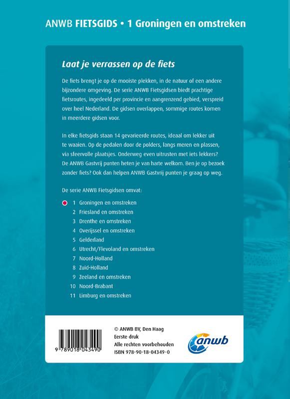 Groningen / ANWB fietsgids achterkant