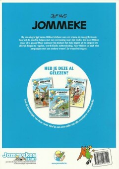 Duel in Venetië / Jommeke strip - nieuwe look / 232 achterkant