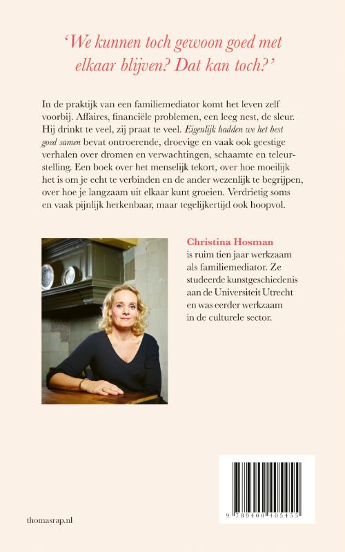 Eigenlijk hadden we het best goed samen achterkant