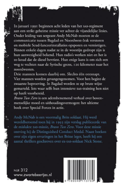 Bravo two zero / Zwarte beertjes / 3472 Bravo two zero / Zwarte beertjes / 3472 achterkant