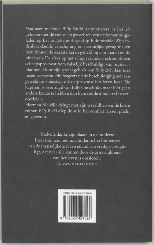 Billy Budd, voormarsgast achterkant