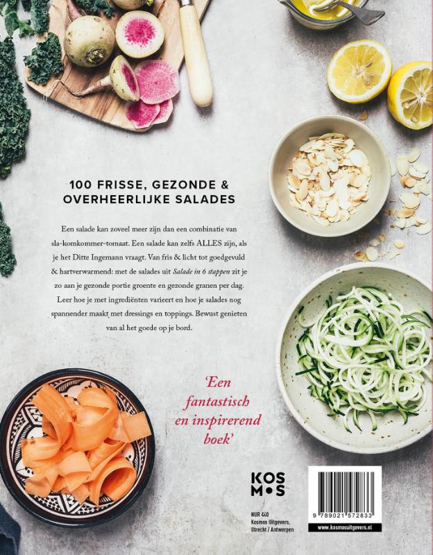 Salade in 6 stappen achterkant