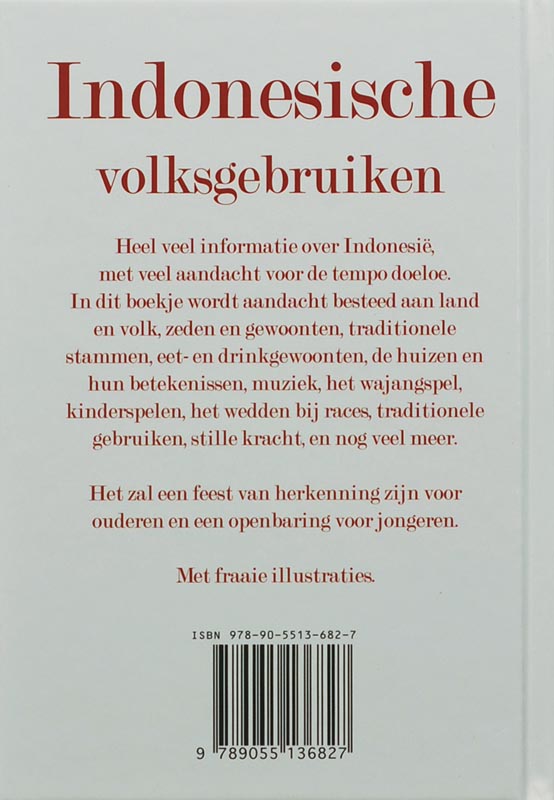 Indonesische Volksgebruiken achterkant